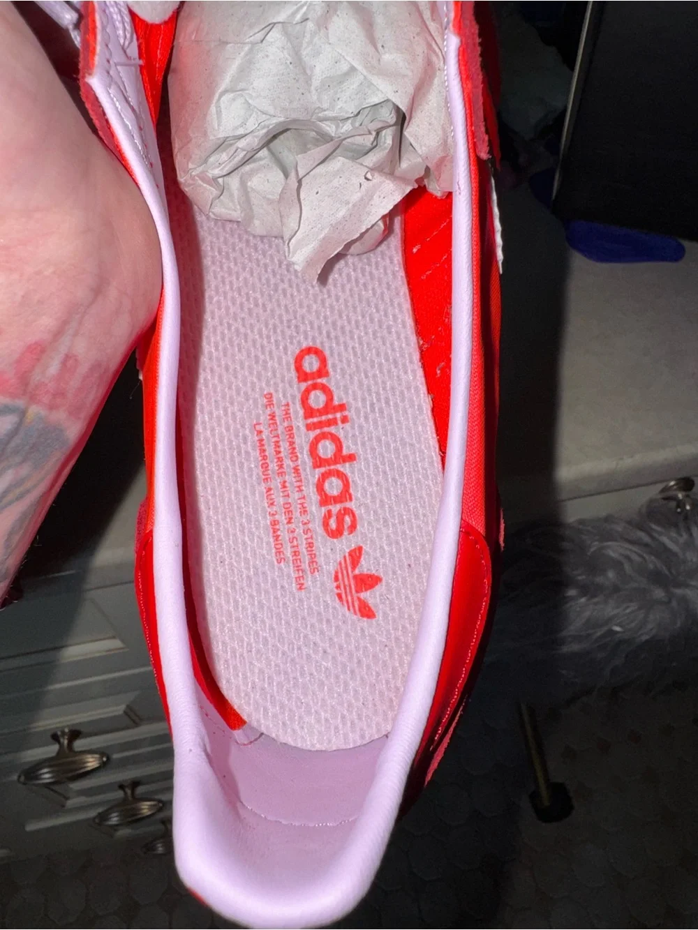 Adidas SL 72 OG Bright Red Lucid Pink White Women’s 9.5 / Men’s 8 JH7392 NWT